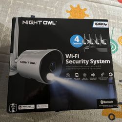 Night owl WiFi Security Cameras 4 Cameras