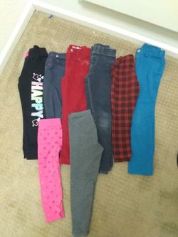 Girls size 6 pants and shirts