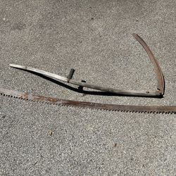 Vintage Tools, 2 Man Saw And Sickle. Nice Used Condition. 