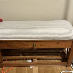 Small Bench With Cushion seat