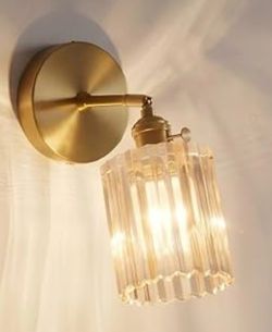1 Glass Wall Sconce