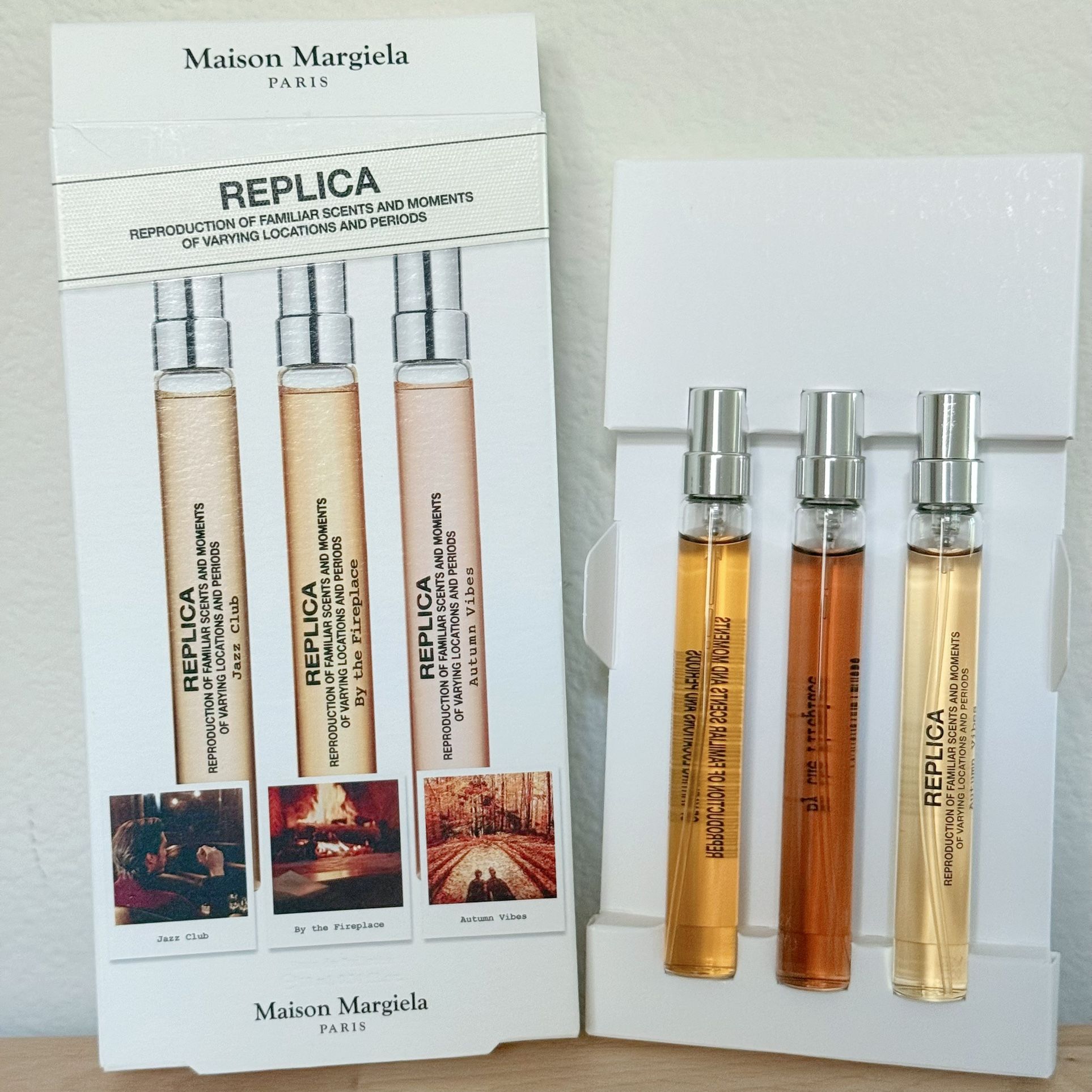 Maison Margiela fragrance woody travel spray set