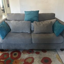 Grey Love Seat Sofa