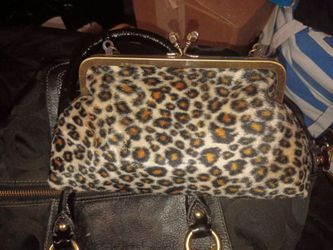 Coinpurse   leapard print med.