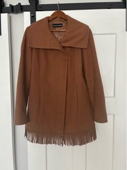 Cognac color pant coat