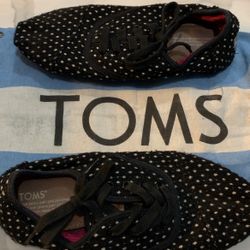 Toms Canvas Polka Dot Shoes