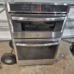 GE Double Oven/Microwave SS
