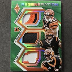 2025 Phoenix Regeneration Chad Johnson Jamarr Chase AJ Green /99 Green RGN-CIN