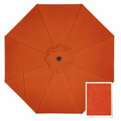 New 5-Year Non Fading 9FT Patio Umbrella Replacement Canopy Only (Orange)