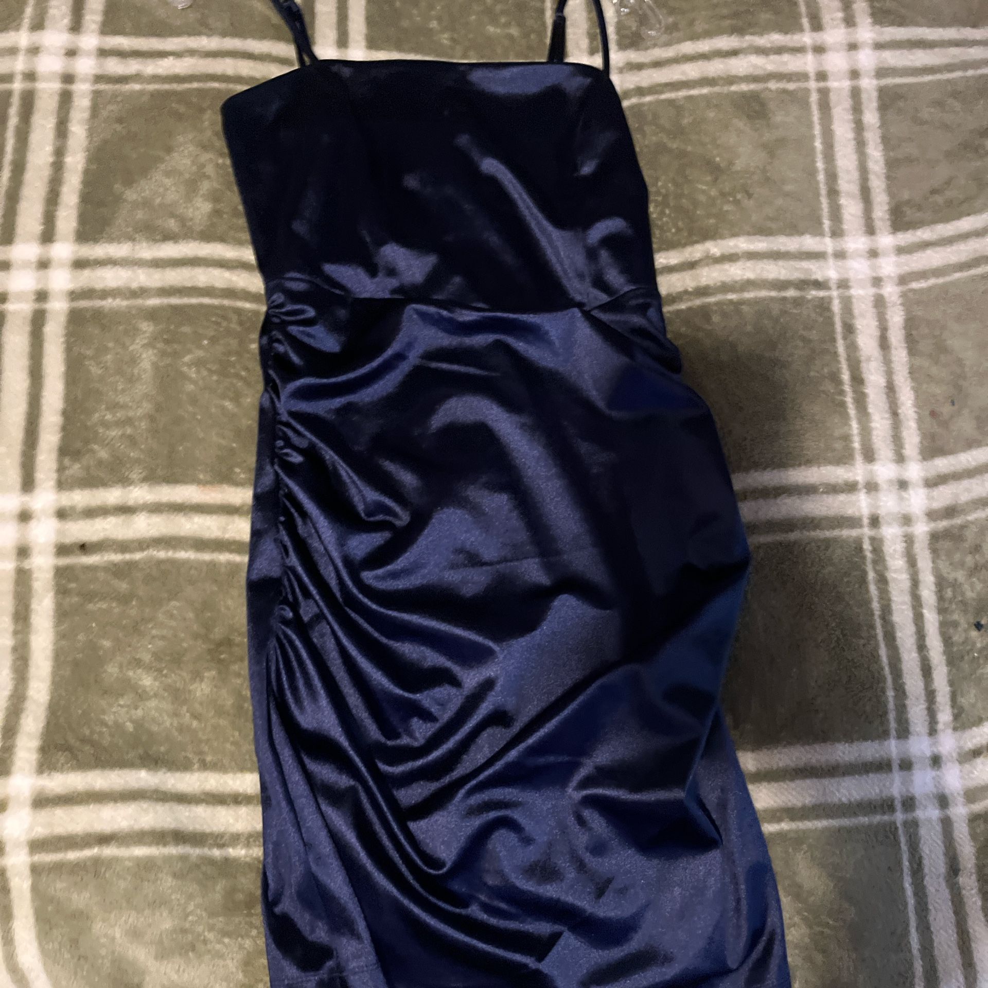 blue hoco dress