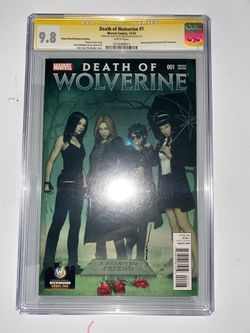 MARVEL COMICS Death Of Wolverine 1 CGC 9.8 SS John Tyler Christopher Ltd to 3000