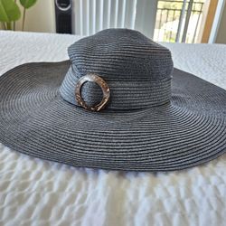 Large Summer Black Hat