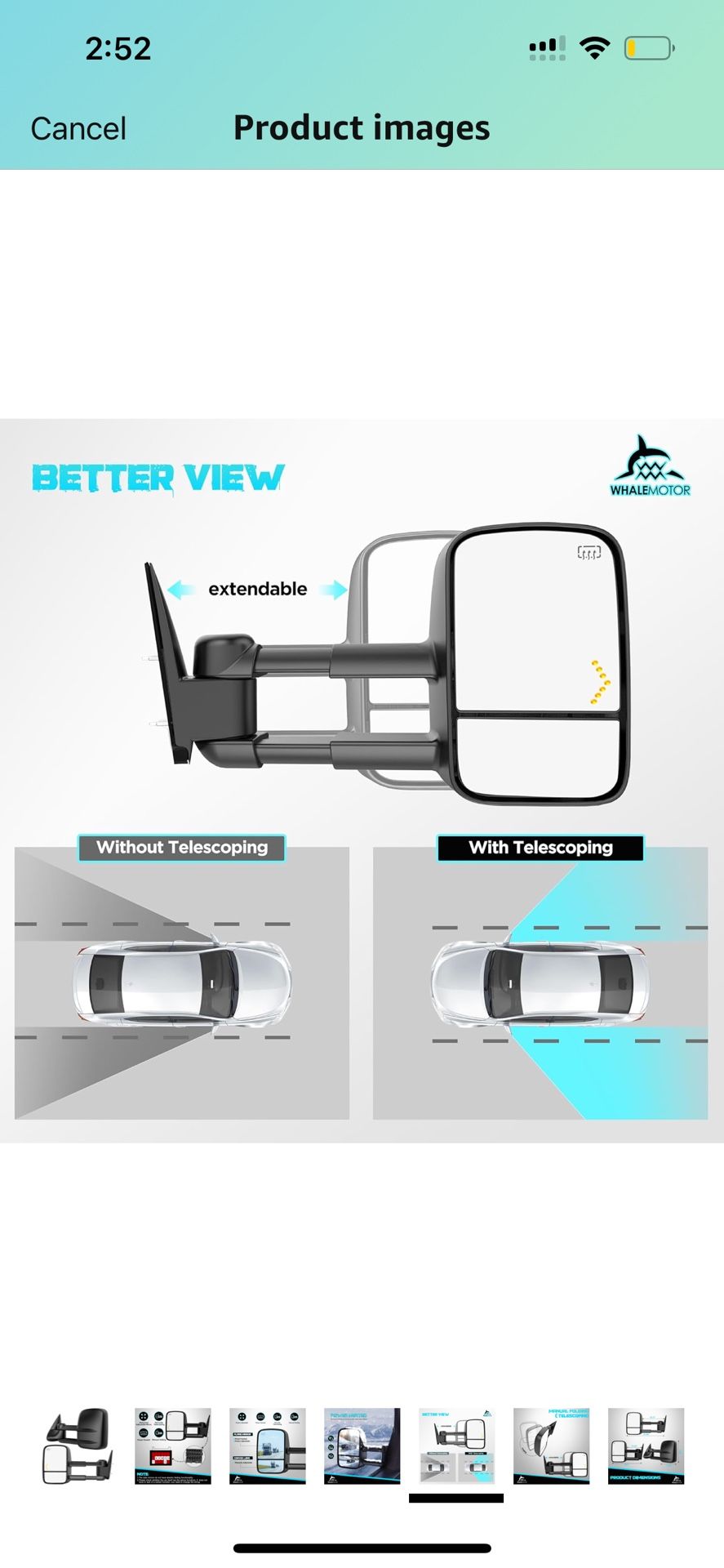 Tow mirrors heated