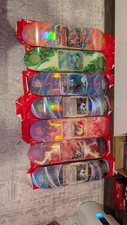 Lot Of 7 Santa Cruz X Pokemon SkateDeck