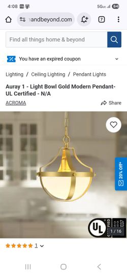 Gold Pendant Light