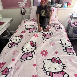Twin Bed With Twin Mattress 