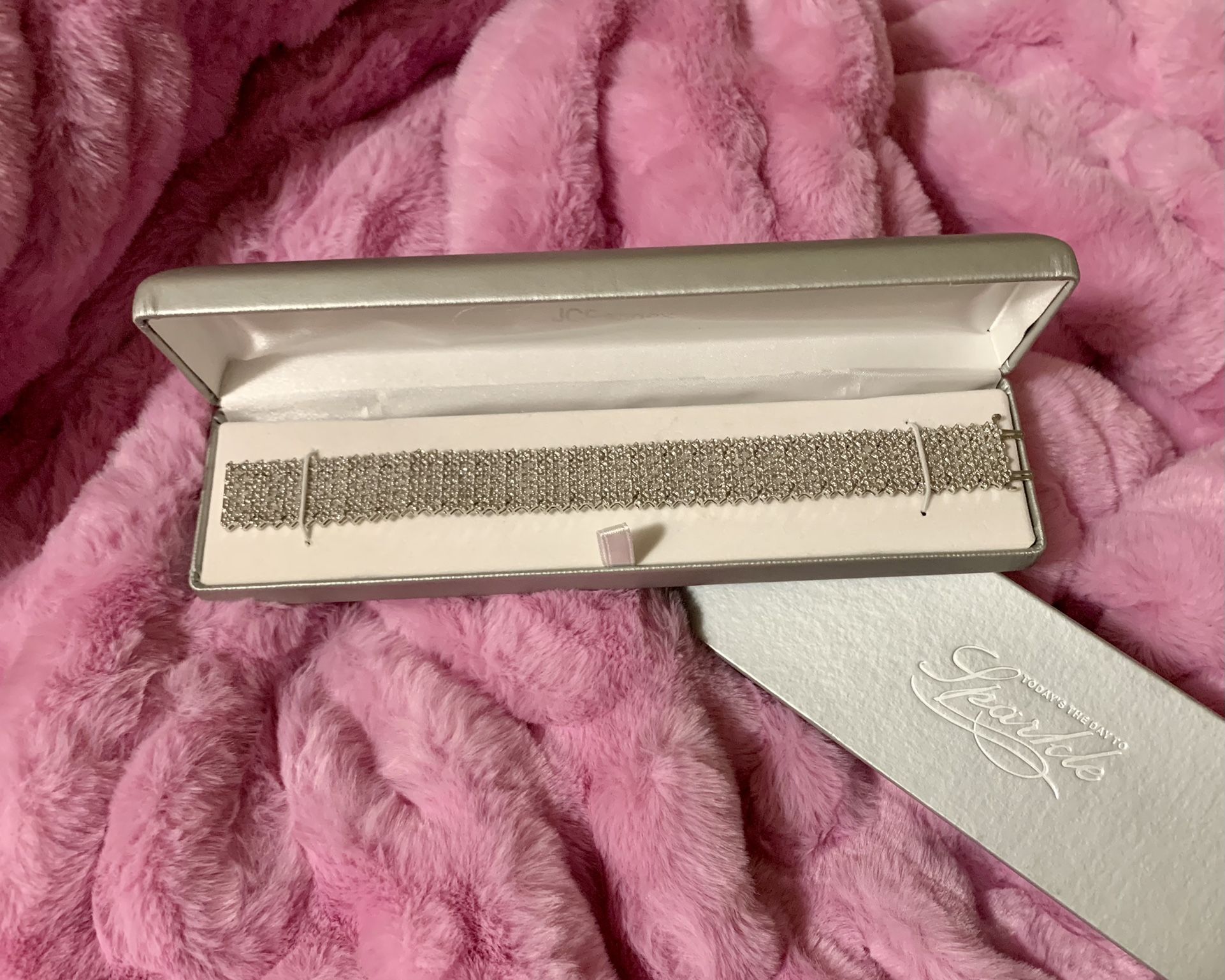 Brand New-Rhinestone Bracelet In The Case