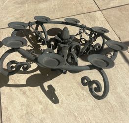 Black Wrought Iron Hanging Chandelie