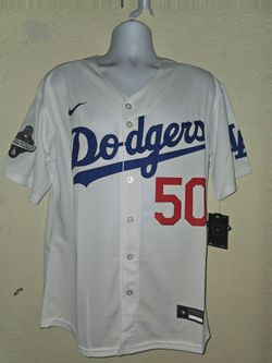 New Mens Dodgers Betts #50 Betts White Jerseys Stitched