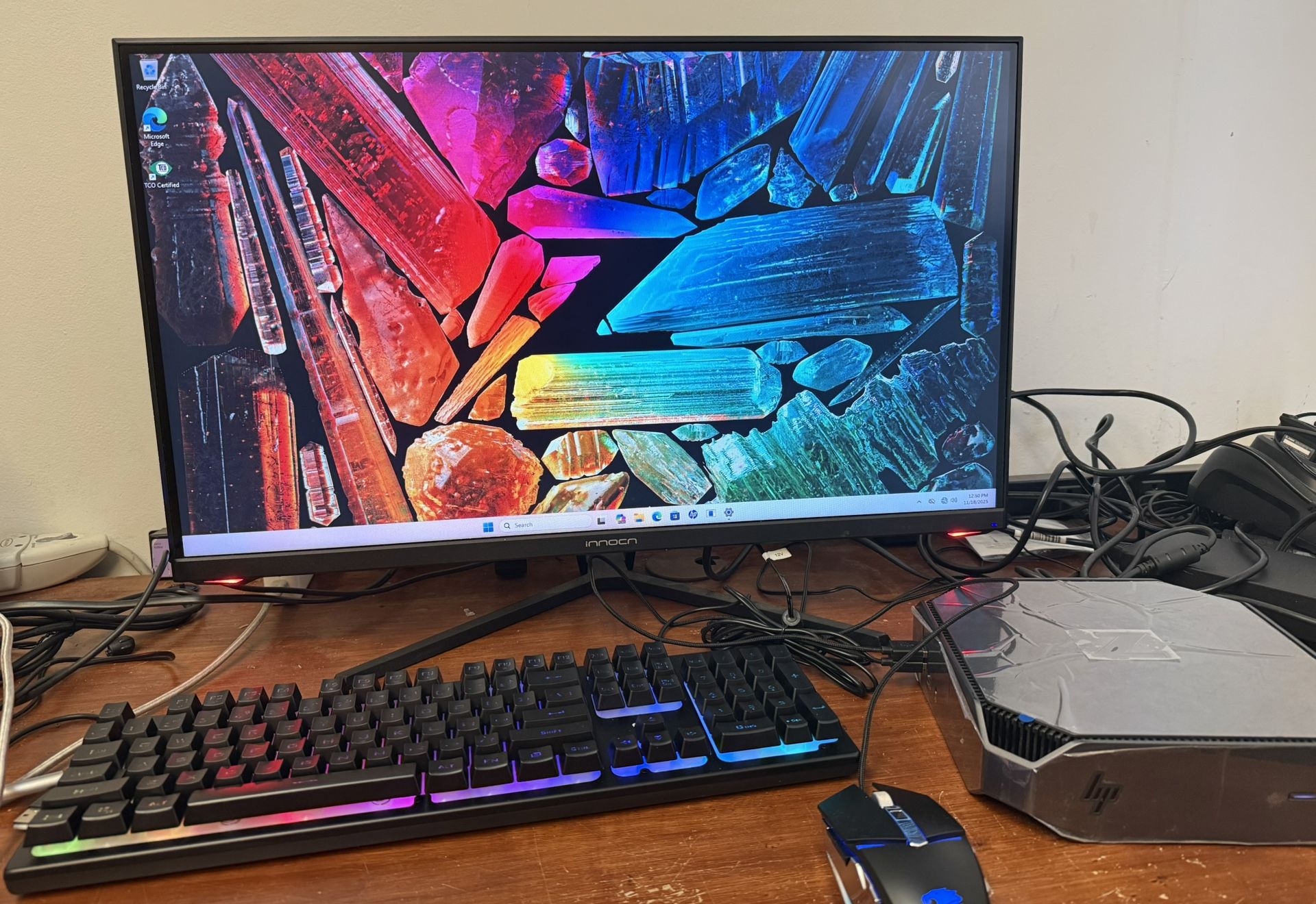HP Z2 Mini G5 Workstation i7 10th Gen With 24” Gaming Monitor