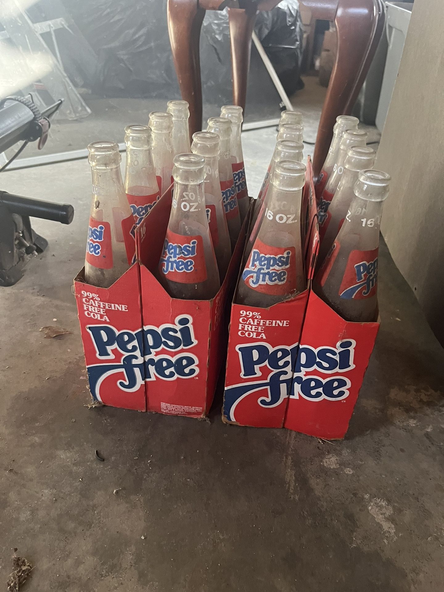 vintage Pepsi Free bottles