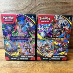 Pokemon Phantasmal Flames & Mega Evolution Booster Bundles