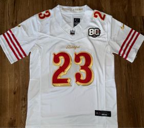 San Francisco 49ers Rivalries white CMC McCaffrey small medium large XL 2X 3X