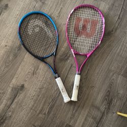 Wilson And Head, Junior  Tennis Rackets