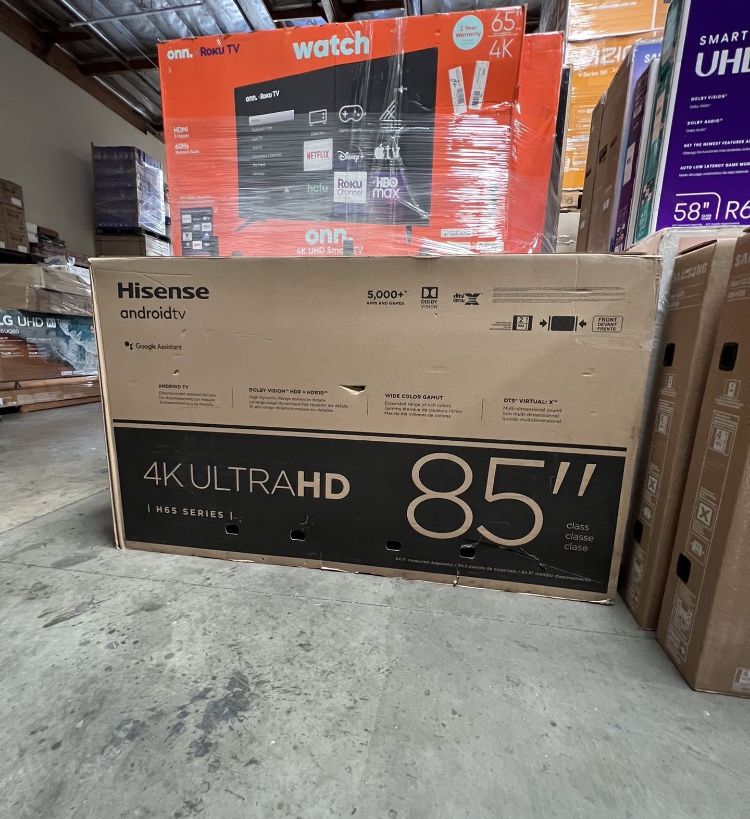 TELE HISENSE DE 85 Pulgadas 4K Inteligente