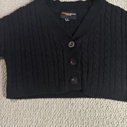 Cropped Button Up  Cardigan 