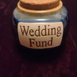 Tumbleweed Pottery ceramic "Wedding Fund" jar