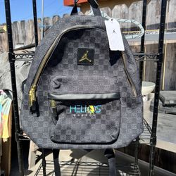 Air Jordan Backpack Mens Black Monogram Nike LIMITED EDITION 23 School Travel