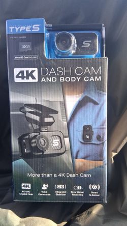 4k Dash Cam / Body Cam With Touch Screen