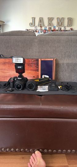 Nikon D3200 Camera Bundle + 2 Lens +2 lithium rechargeable batteries + battery charger For sale!!