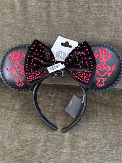 BNWT Stars Wars Darth Maul Minnie Mouse Ears Adult Size