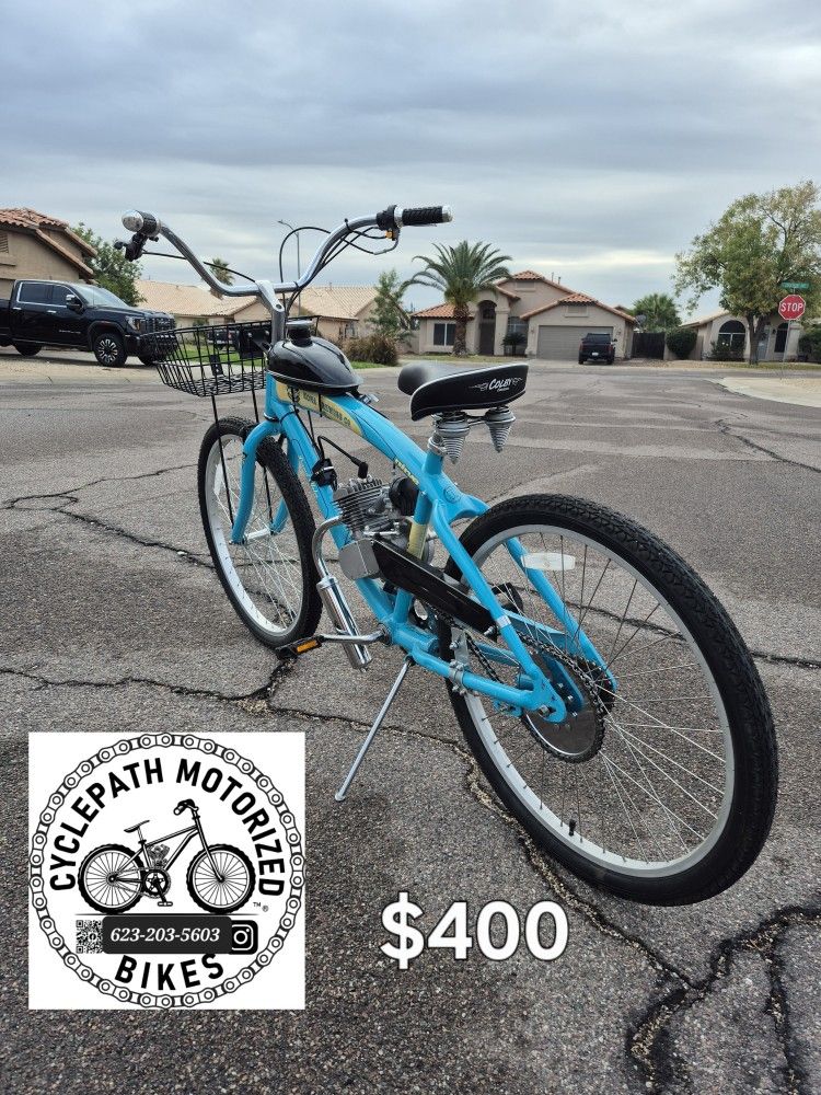 Gas Bike Not Electric Bike Motorized Bicycle Moped Beach Cruiser Delivery Available