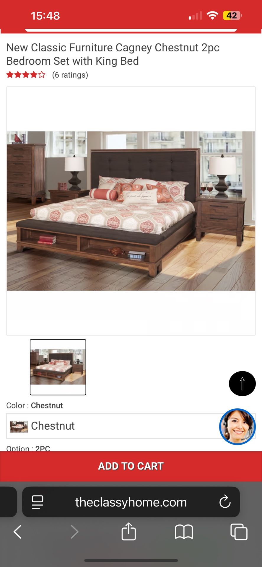 New Classic Furniture Cagney Chestnut Dresser and Mirror