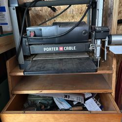Porter Cable Planer With Drawer And Locking Casters 