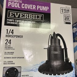 Everbilt 1/4 hp Submersible Pool Cover Pump