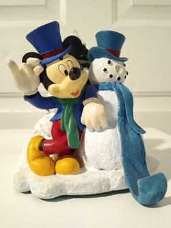 Disney Vintage Mickey Christmas figurine