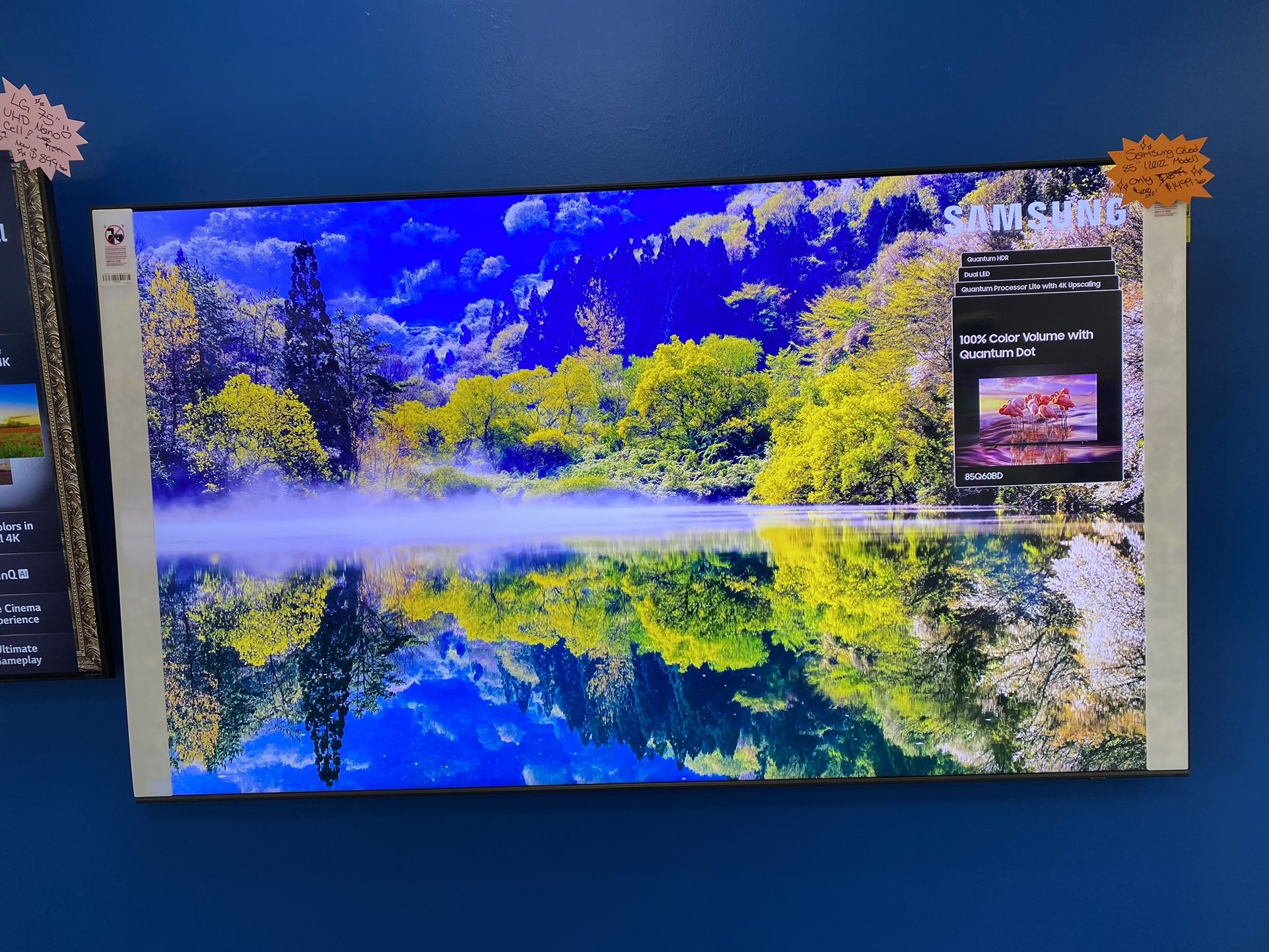 Samsung QLed 85” 4K Smart Tv (2022 Model Version)