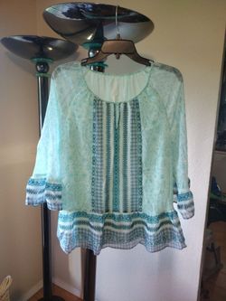 Teal Blouse