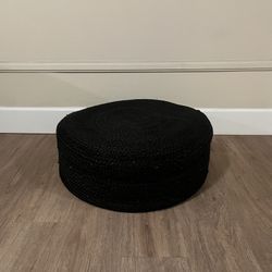 CB2 Braided Natural Jute Pouf