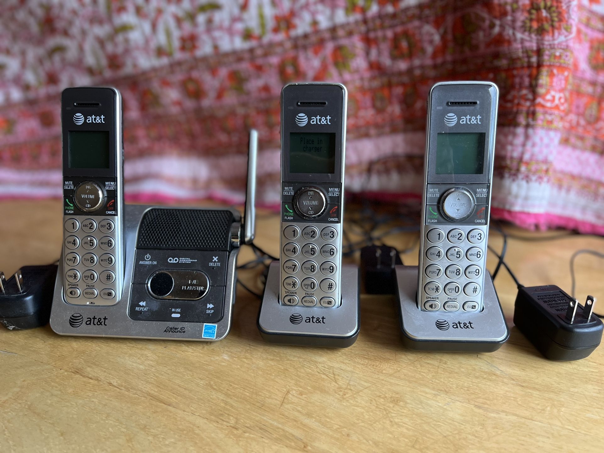 ATT Cordless Phones System CL 82351 W Voicemail