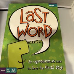 Last Word Board Game