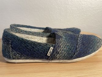 Blue Sherpa Lined Women’s Tom’s Sz 8