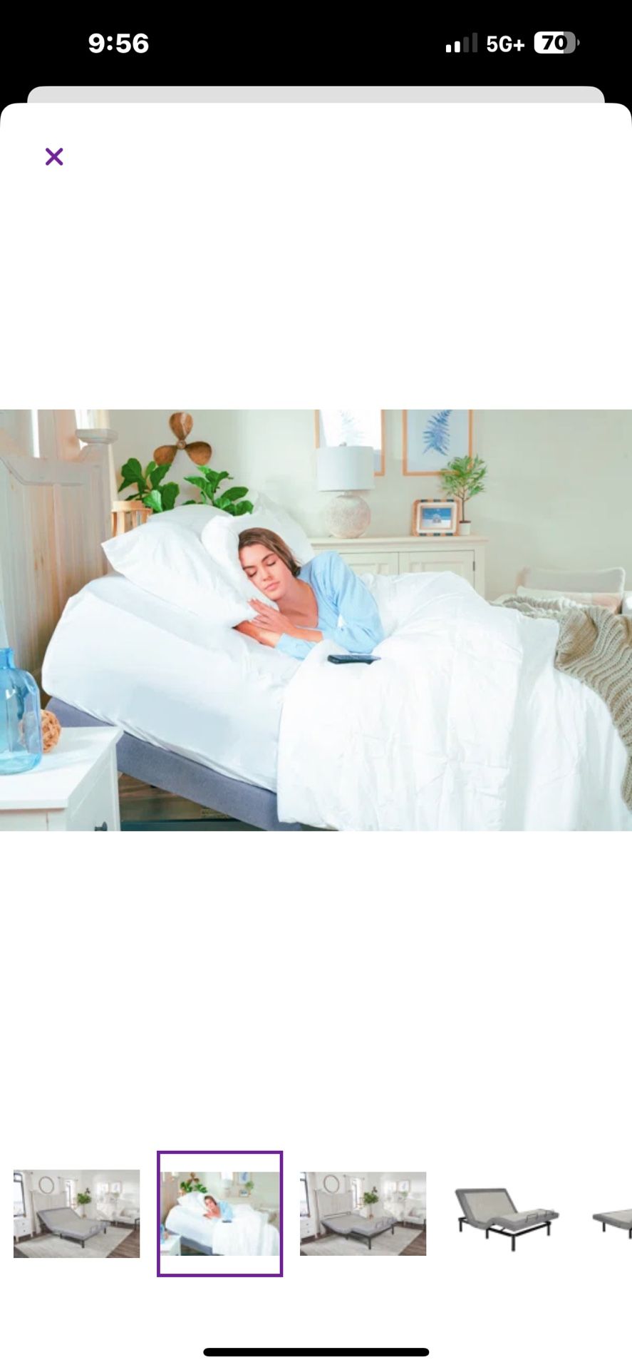 Adjustable Bed Frame+Cooling Sealy Mattress