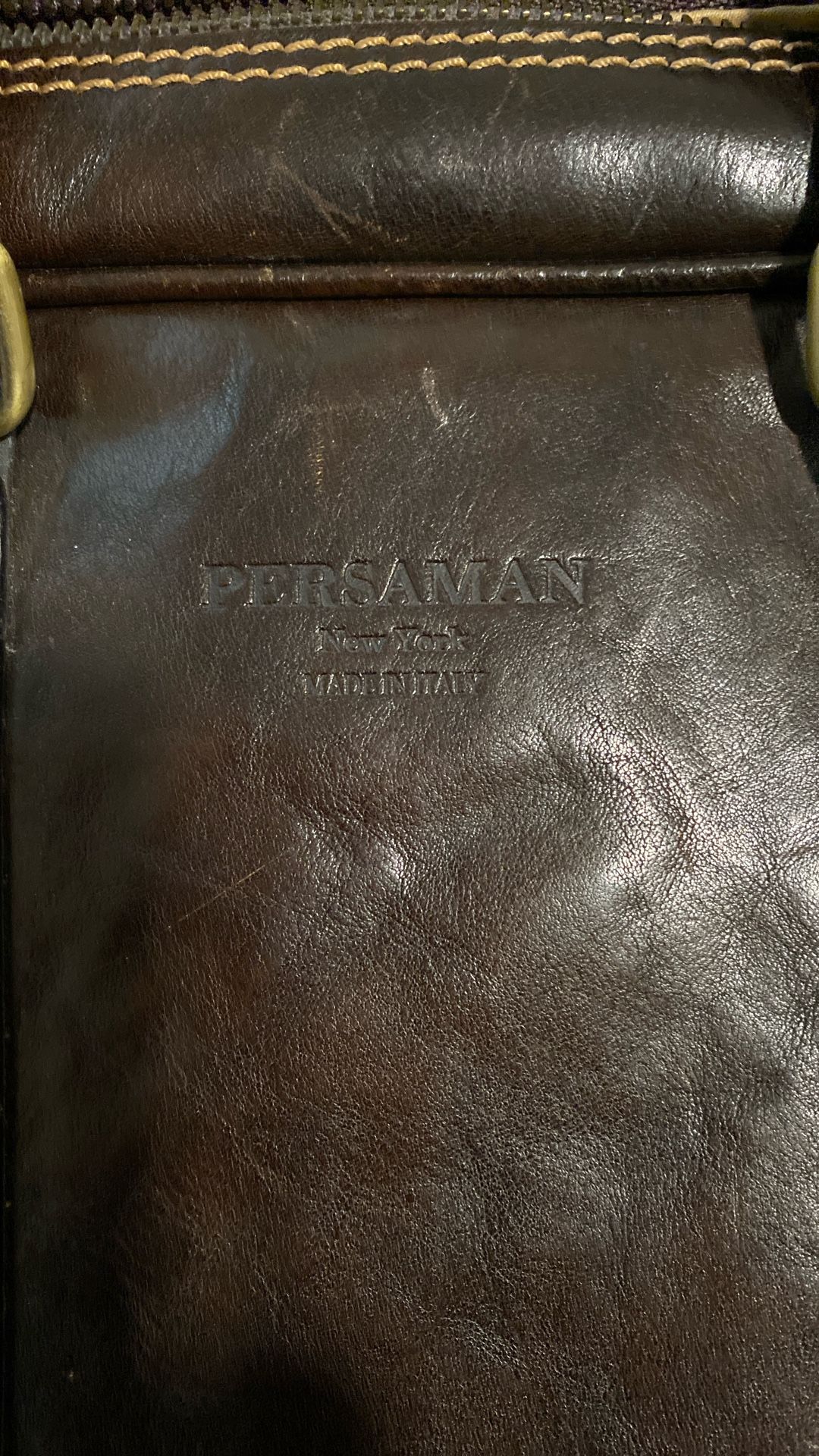 Persaman New York -Made In Italy Leather Briefcase Bag