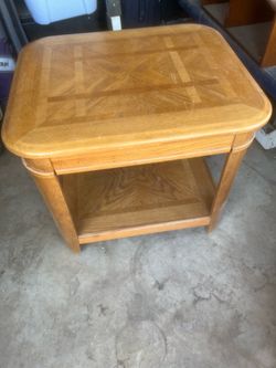 Wooden side table