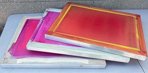 3pcs 24x20 Aluminum Frame With 200 110mesh Silk Screen Printing Screens